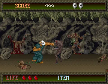 Splatter House (Japan) screen shot game playing